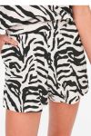 JDY - Shorts - JDY Bibi Shorts - Cloud Dancer/Black Zebra
