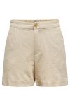 JDY - Shorts - JDY Say Linen HW Fold-Up Shorts - Oatmeal