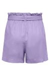 JDY - Shorts - JDY Say MW Linen Shorts - Purple Rose