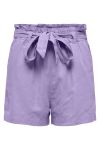 JDY - Shorts - JDY Say MW Linen Shorts - Purple Rose