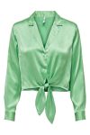 JDY - Skjorte - JDY Althea L/S Knot Shirt - Absinthe Green