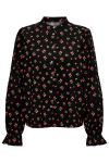 JDY - Skjorte - JDY Cherry LS Shirt - Black Cherry