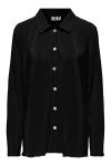 JDY - Skjorte - JDY Cita L/S Long Pleat Shirt - Black