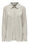 JDY - Skjorte - JDY Cita L/S Long Pleat Shirt - Sandshell
