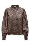 JDY - Skjorte - JDY Diffi LS Shirt - Chocolate Brown