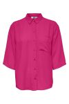 JDY - Skjorte - JDY Divya Life 3/4 Loose Shirt - Fuchsia Purple