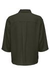 JDY - Skjorte - JDY Divya 3/4 Loose Shirt - Forest Night
