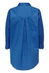JDY - Skjorte - JDY Django L/S Long Shirt - Strong Blue