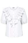 JDY - Skjorte - JDY Claudia 2/4 Shirt - White
