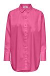 JDY - Skjorte -  JDY Mio L/S Long Shirt - Shocking Pink