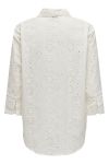 JDY - Skjorte - Tallie 3/4 Long Shirt wvn - Cloud Dancer