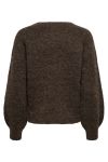 JDY - Strik - JDY Ingeborg ADA Life L/S V-Neck Pull - Chocolate Brown