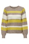 JDY - Strik - Ingeborg Life LS Stripe Pullover KNT - Falcon