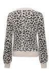 JDY - Strik - Jdy Lorraine Animal L/S Pullover - Cement/Black Leopard Spots