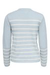 JDY - Strik - JDY Marco L/S Striped Pullover Knit - Cashmere Blue