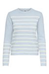 JDY - Strik - JDY Marco L/S Striped Pullover Knit - Cashmere Blue