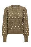 JDY - Strik - JDY Sigrid Life L/S On Puff Pull Knit Noos - Malt Ball/W. Cement 