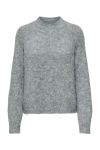 JDY - Strik - JDY Zoey Life L/S Hn Raglan Pul Knt - Light Grey Melange