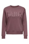JDY - Sweat - Paris LS Sweat - Rose Brown