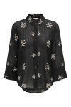 JDY - Bluse - Theo 7/8 Embroidery Shirt - Black