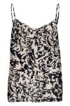 JDY - Top - JDY Starr Life Easy Singlet - Tapioca/Black