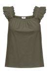 JDY - Top - JDY Vanja Life S/L Mix Top - Kalamata 