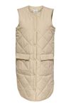 JDY - Vest - Diana Augusta Quilt Waistcoat - Smoke Gray