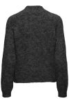 JDY - Strik - Jdyzoey Life L/S Bow Pullover Knt - Dark Grey Melange