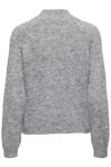 JDY - Strik - Jdyzoey Life L/S Bow Pullover Knt - Light Grey Melange