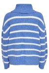 JDY - Strik - JDY Hudson Aya Life L/S Stripe Pull Knit - Wedgewood