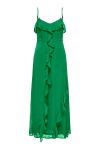 JDY - Kjole - Belle S/L Frill Maxi Dress - Medium Green