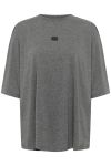 Gestuz - T- Shirt - Jilan Tee - Dark Grey Mélange