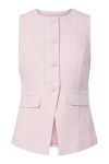 YAS - Top - Jose Boucle Waistcoat - Pink Lady