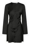 Neo Noir - Kjole - Jumari Heavy Sateen Dress - Black