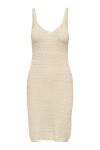 JDY - Kjole - Tropica S/L V-Neck Dress - Birch