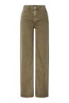 Pieces - Jeans - Silke Mw Wide Colered Jeans - Military Olive