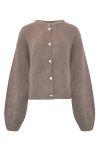 Noella - Cardigan - Kae Knit Cardigan - Coffee