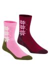 Kari Traa - Strømper - KT Wool Sock 2PK - Bordeaux/Rosa