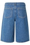 Pieces - Shorts - Karla MW Denim Jorts - Medium Blue Denim