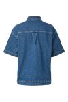 Pieces - Skjorte - Karla SS Denim Shirt - Medium Blue Denim