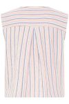 Ichi - Vest - Kate Lineya WA - Birch W. Blue/Red Stripe (Levering midt marts)