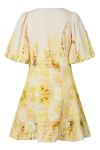 YAS - Kjole - Muri 2/4 Dress - Birch Yellow Flower (Levering midt juni)