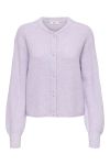 JDY - Cardigan - Lumi L/S Button Cardigan - Pastel Lilac Melange