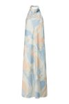 Y.A.S - Kjole - Pella Halterneck Long Dress - Skyway Esther Print (Levering midt maj)