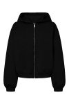 Pieces - Sweatshirt - Bucuba LS Zipper Scuba Hoodie - Black