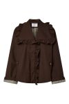 YAS -  Jakke - Elsia LS Short Trenchcoat - Coffee Bean (Levering midt juli)