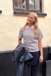 Noella - T-shirt - Leyna Polo Top - Sugar Grey Stripe