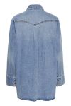 Gestuz - Skjorte - GZlayza OZ Shirt - Mid Blue Vintage Wash