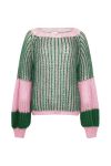 Noella - Strik - Liana Knit Sweater - Green Bubblegum