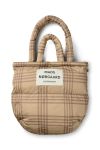 Mads Nørgaard - Taske - Light Ripstop Pillow Aop Bag - Cornstalk/Cocoa Brown